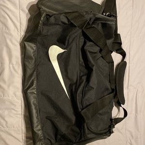 Black Nike duffel bag